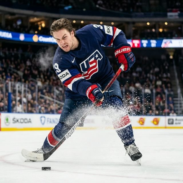 USA Hockey Offense taking a shot