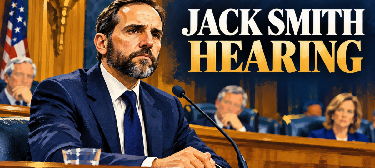 Jack Smith Senate hearing editorial illustration